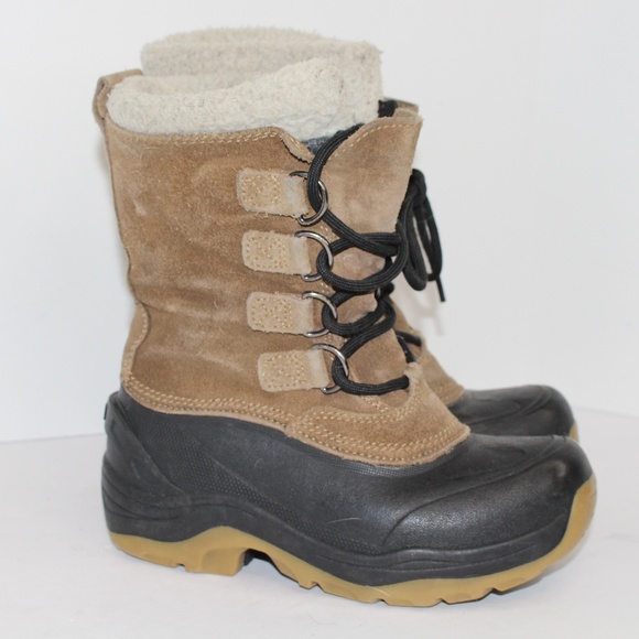 Lands' End Other - Lands End Boys Insulated Suede Winter Boots 13